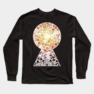 Kingdom Keyhole (orange-red) Long Sleeve T-Shirt